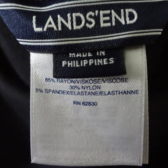 Lands' End Black Ponte Stretch Midi Stylish Boot Skirt - Small (NWT) - Picture 6 of 6